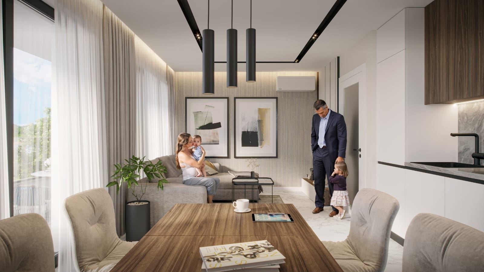 Nový dvoupokojový byt v luxusním moderním komplexu ve Sveti Vlasu.