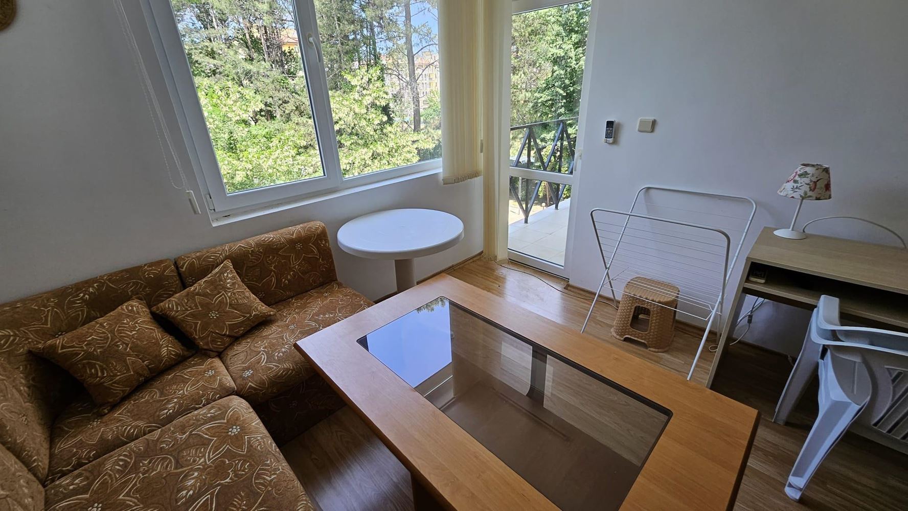 Útulný apartmán s jednou ložnicí v moderním komplexu, 500 metrů od pláže na Slunečném pobřeží