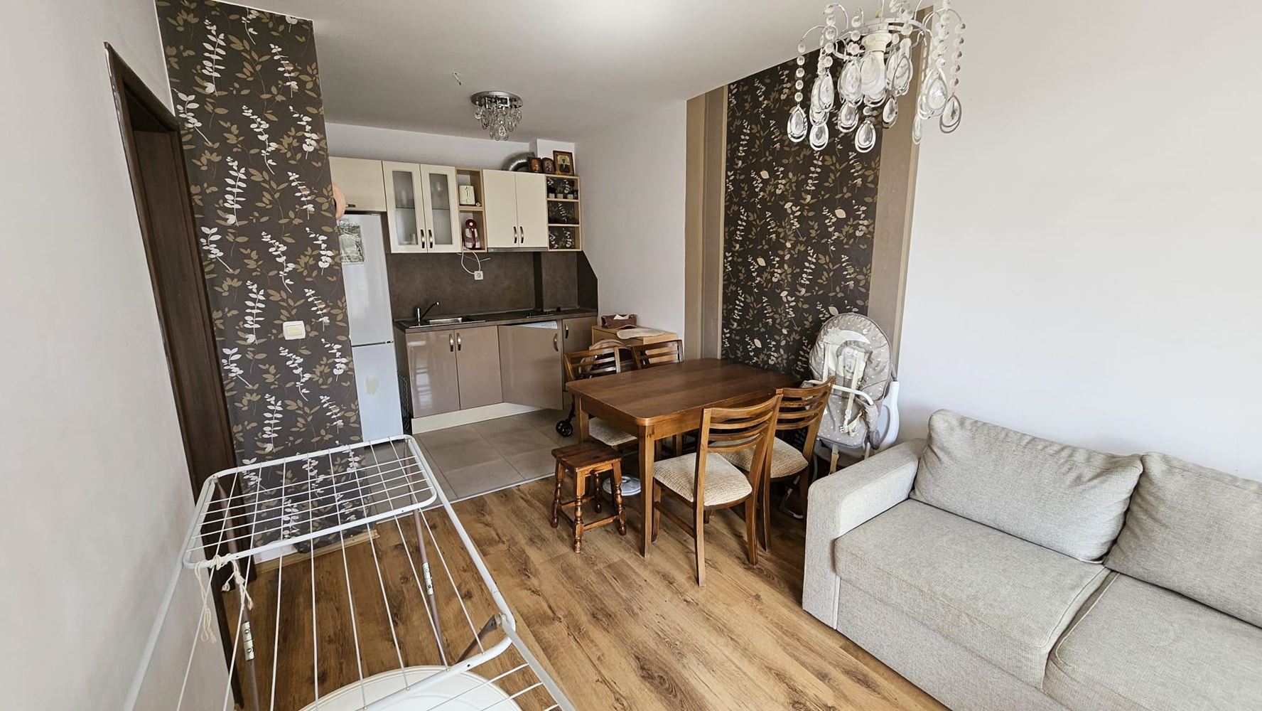 Apartmán s jednou ložnicí v Nesebaru s vybavením a vynikajícím zázemím v komplexu