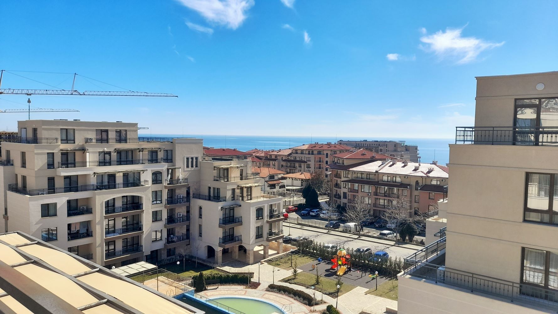 Atraktivní apartmán s jednou ložnicí s výhledem na moře a hory ve Svatém Vlasu