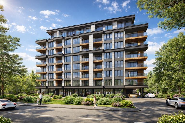 Prostorný třípokojový apartmán v novém moderním projektu v rezidenční čtvrti Slaveykov – komfort a skvělé městské prostředí v Burgasu