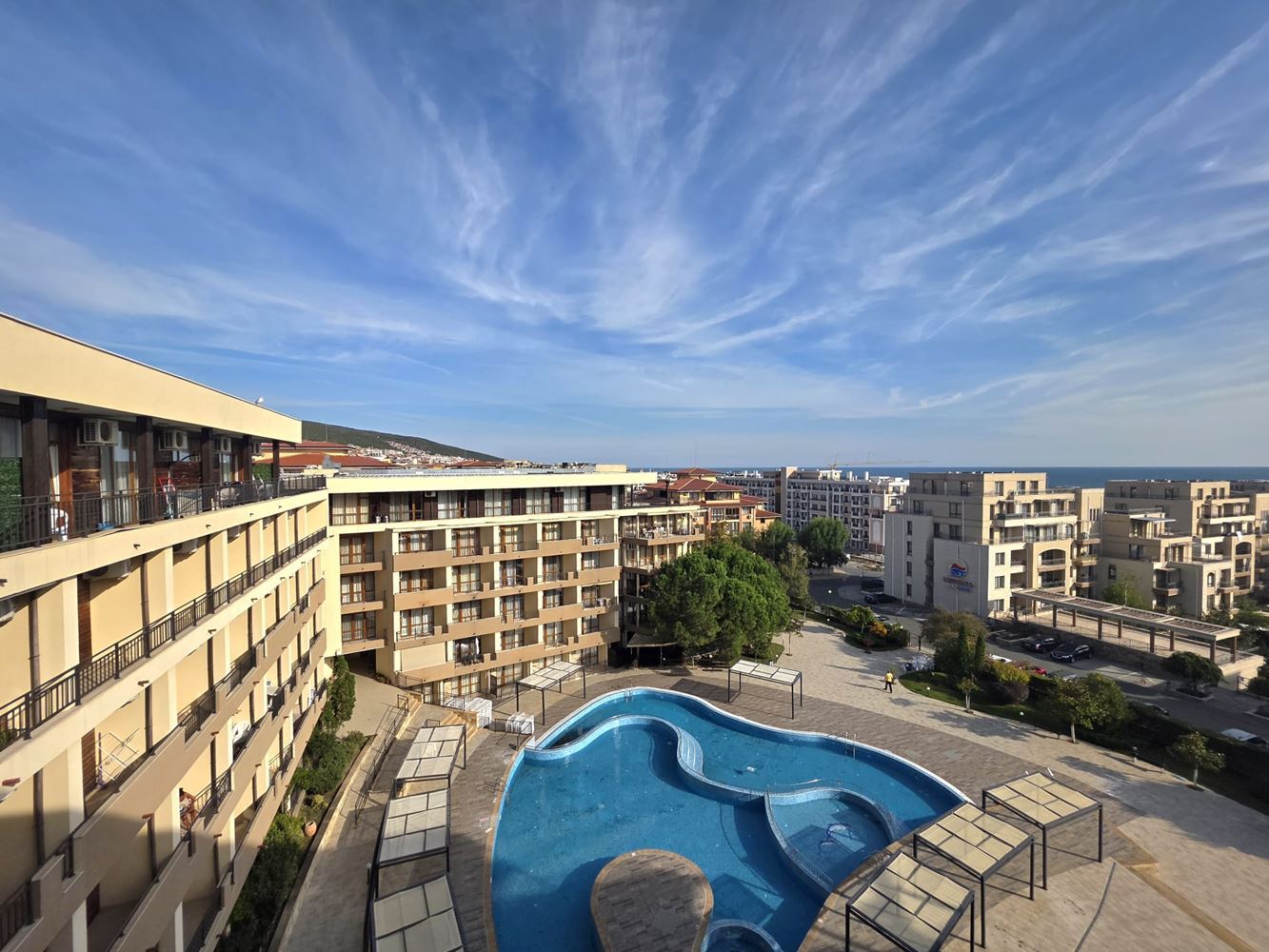 Nový apartmán s jednou ložnicí a panoramatickým výhledem na moře ve Sveti Vlas