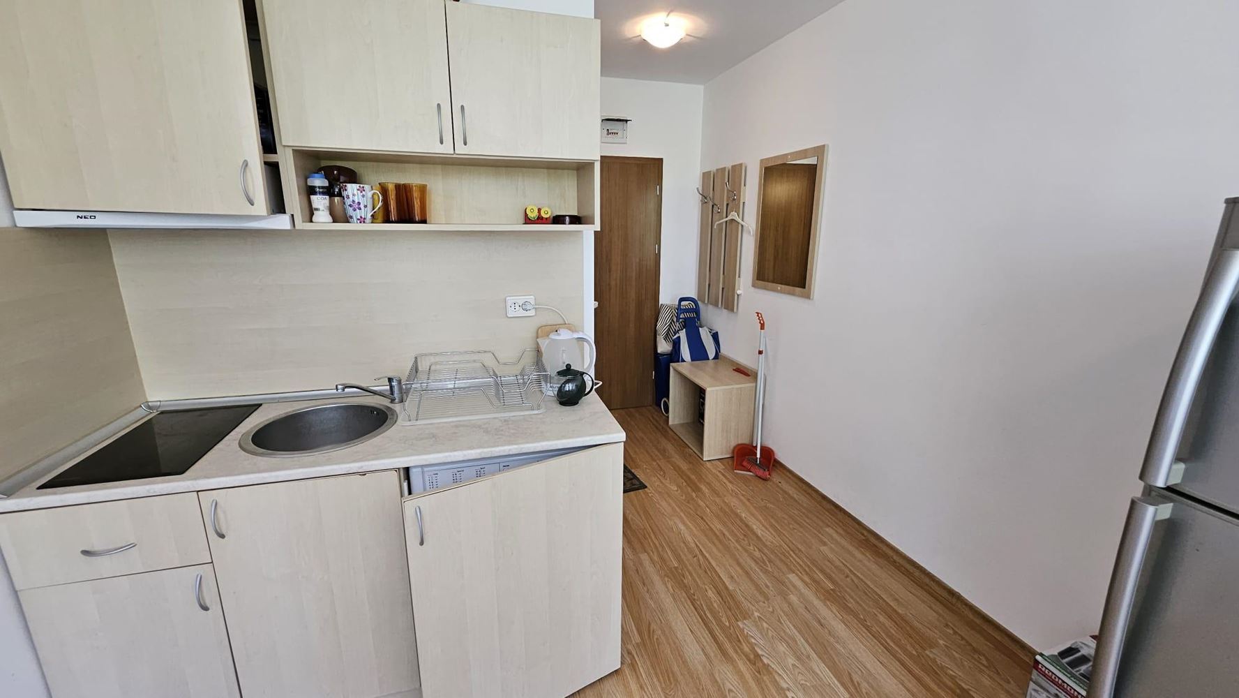 Útulný apartmán s jednou ložnicí v moderním komplexu, 500 metrů od pláže na Slunečném pobřeží