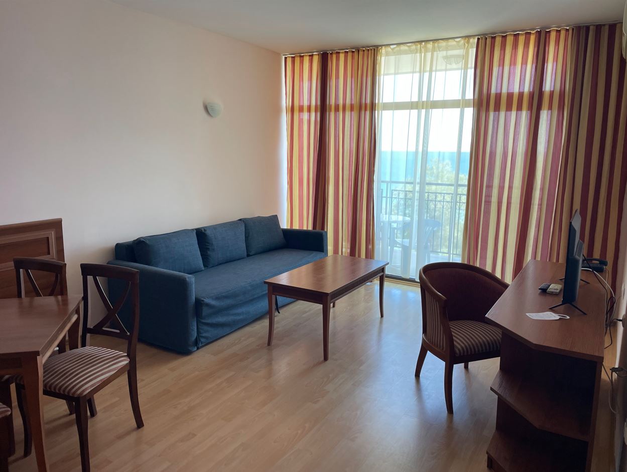 Sveti Vlas: elegantní dvoupokojový apartmán s přímým výhledem na moře