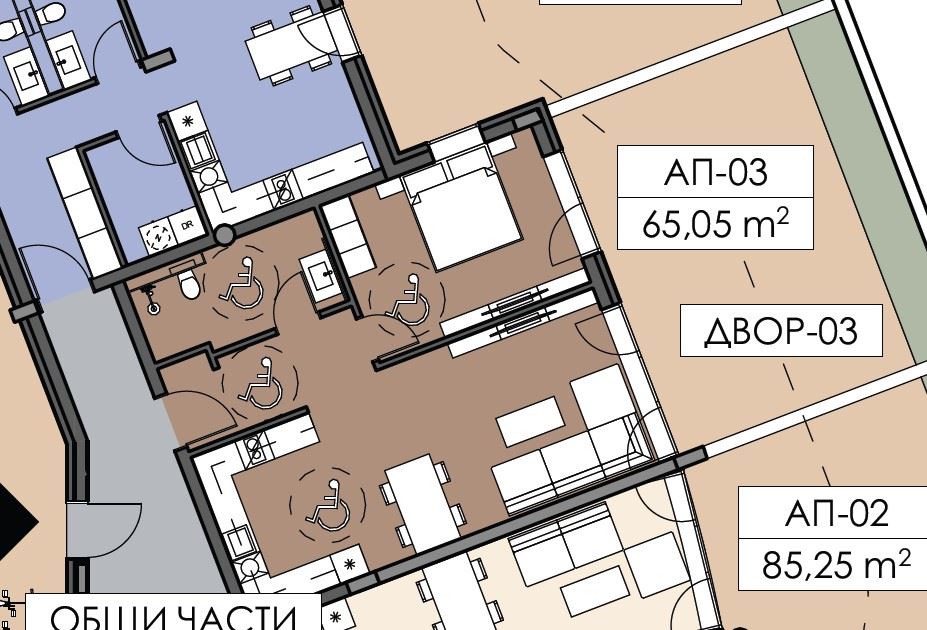 Apartmán s jednou ložnicí a soukromou zahradou v Nesebaru – unikátní lokalita u Mořského parku a jižní pláže