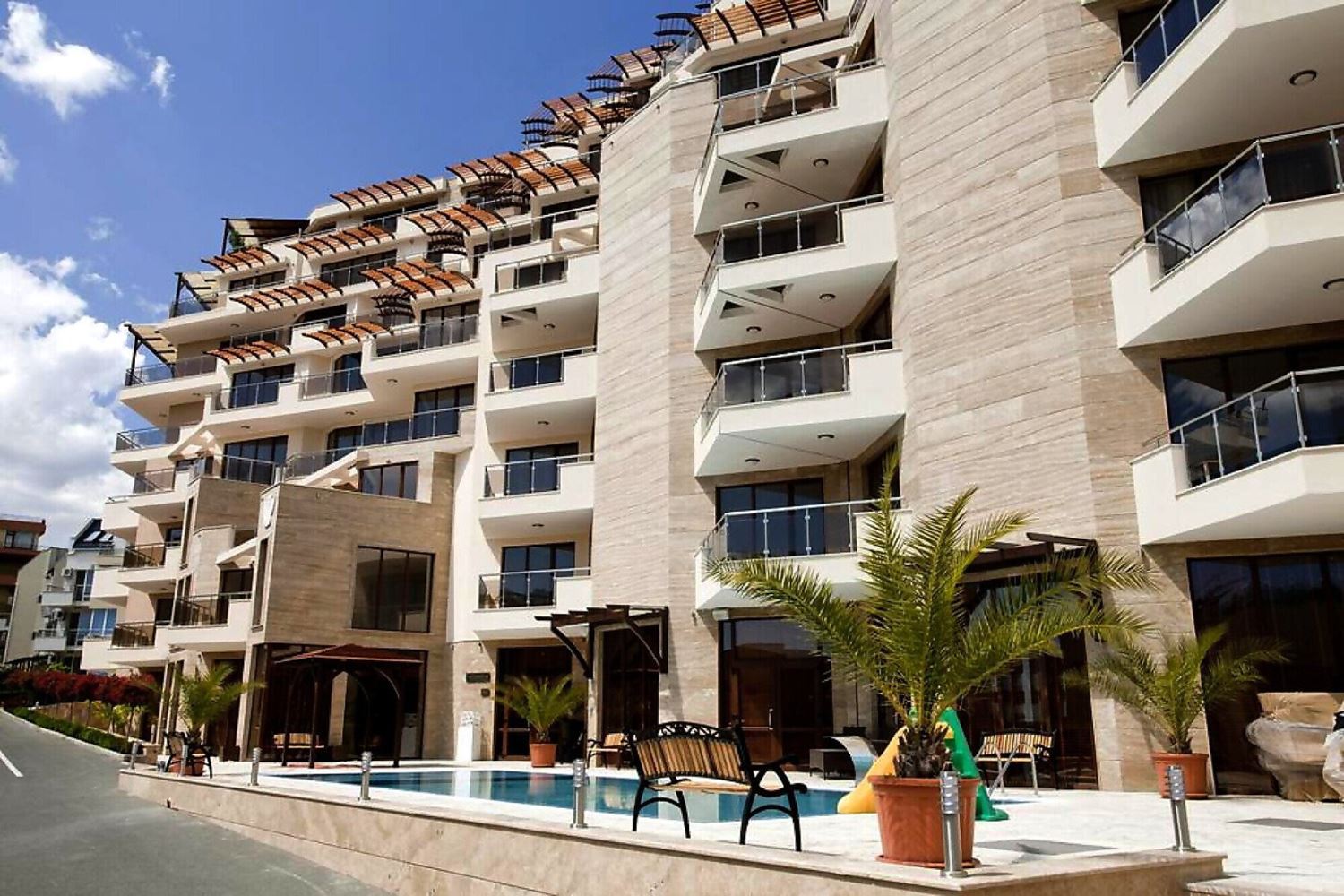 Apartmán s jednou ložnicí a výhledem na moře ve Sveti Vlas – 200 metrů od pláže