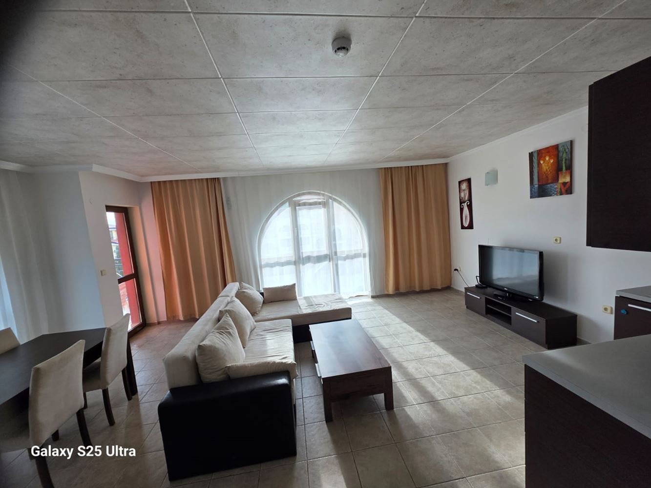 Byt s jednou ložnicí s výhledem na moře a starý Nesebar ve Sveti Vlas