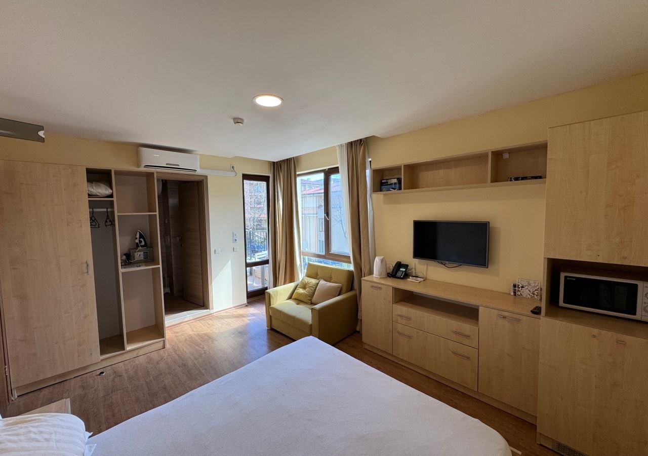 Studio v první linii u moře ve Sveti Vlas – kombinace lokality a komfortu