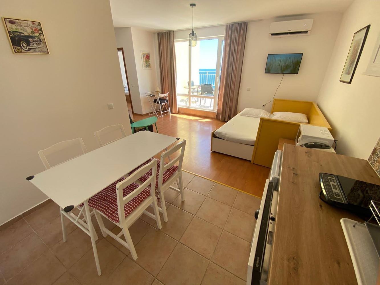 Byt s jednou ložnicí a panoramatickým výhledem na moře v luxusním komplexu s mnoha službami