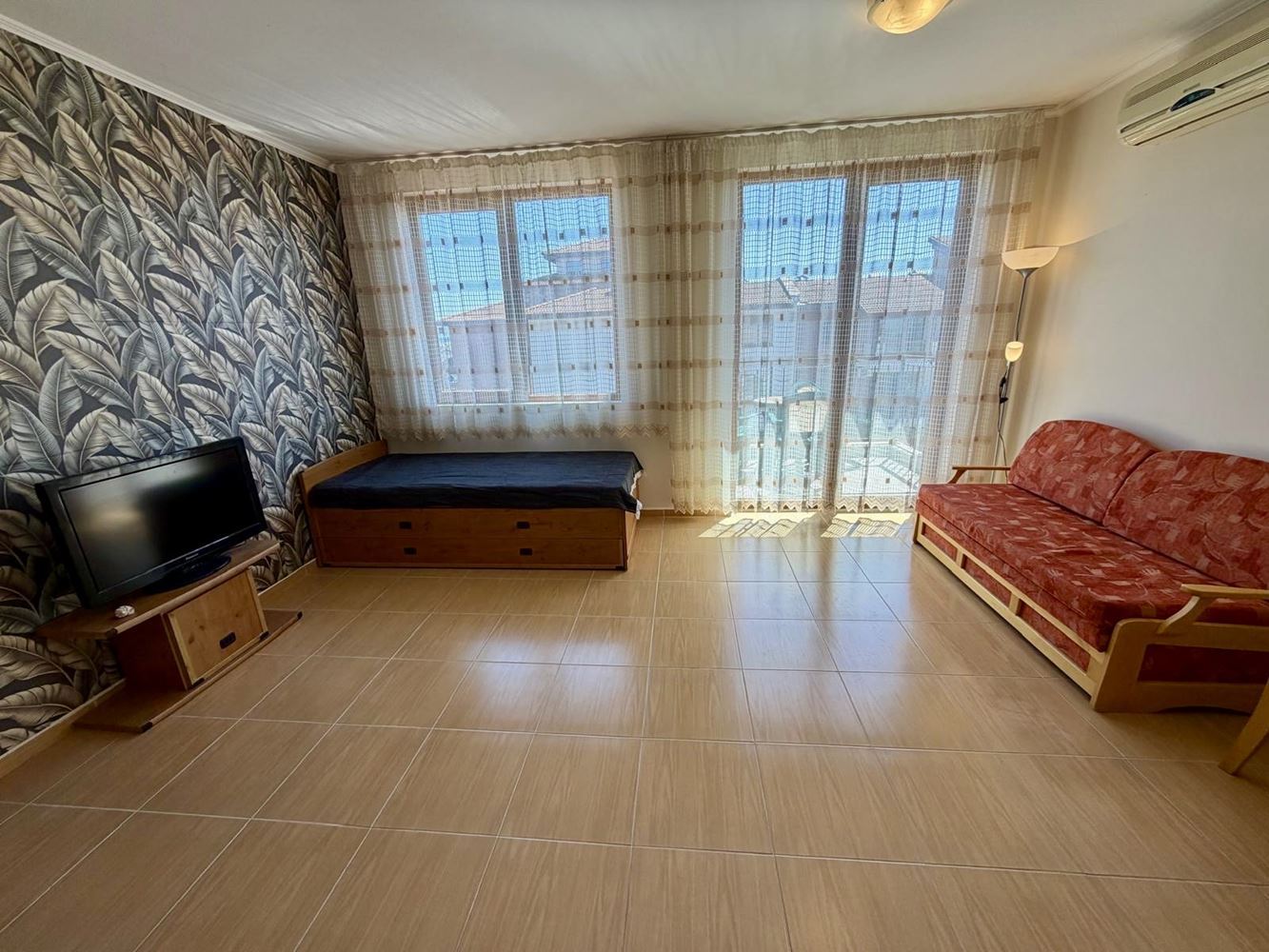 Panoramatické studio s úchvatným výhledem na moře v Nesebaru – připravené k nastěhování