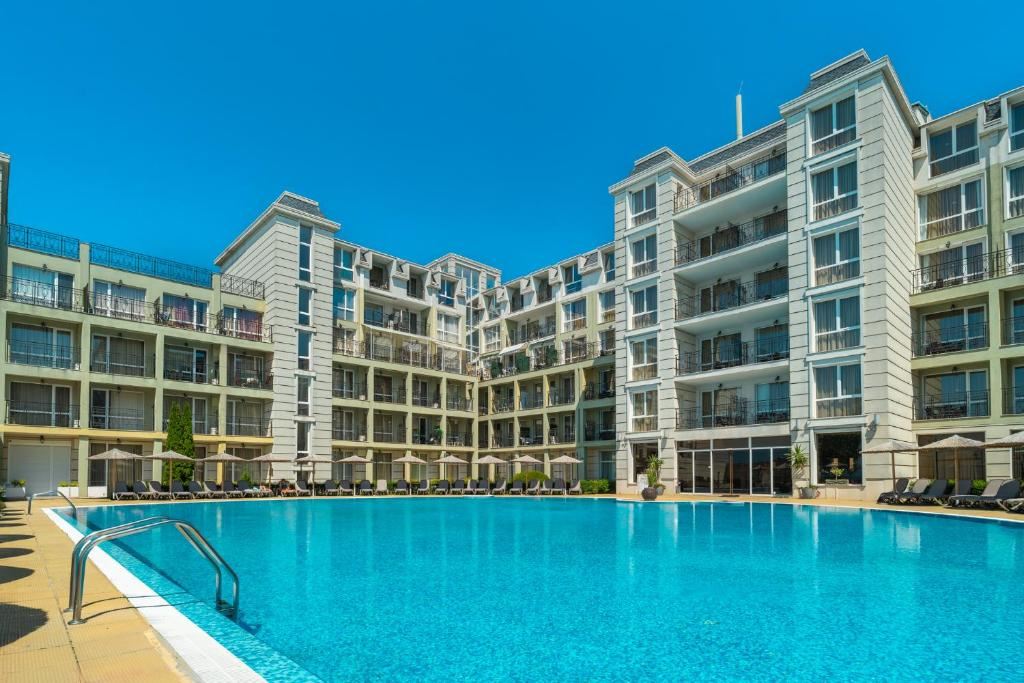 Luxusní byt s jednou ložnicí s panoramatickým výhledem na moře v Pomorie