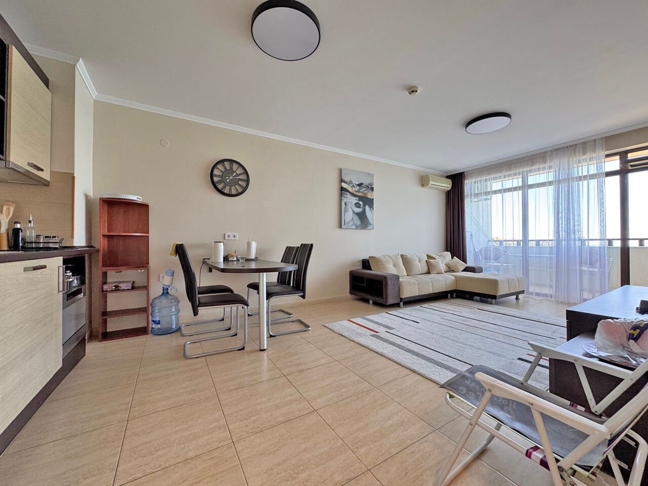 Apartmán s jednou ložnicí v první linii u moře s panoramatickým výhledem na moře ve Svatém Vlasu