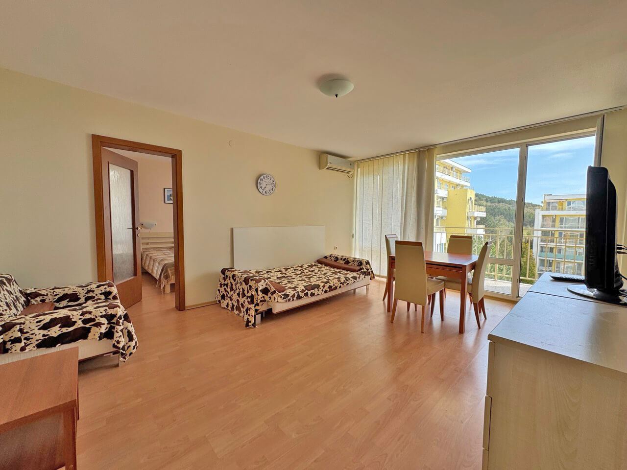 Apartmán s jednou ložnicí s výhledem na moře a bazén v prestižním komplexu ve Sveti Vlas