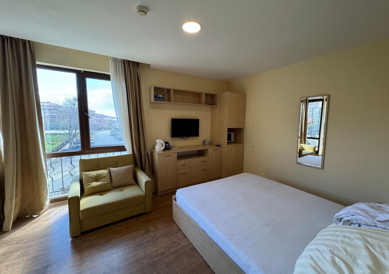 Studio v první linii u moře ve Sveti Vlas – kombinace lokality a komfortu