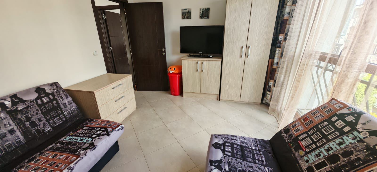 Byt se dvěma ložnicemi v komplexu s mini aquaparkem a SPA ve Slunečném pobřeží