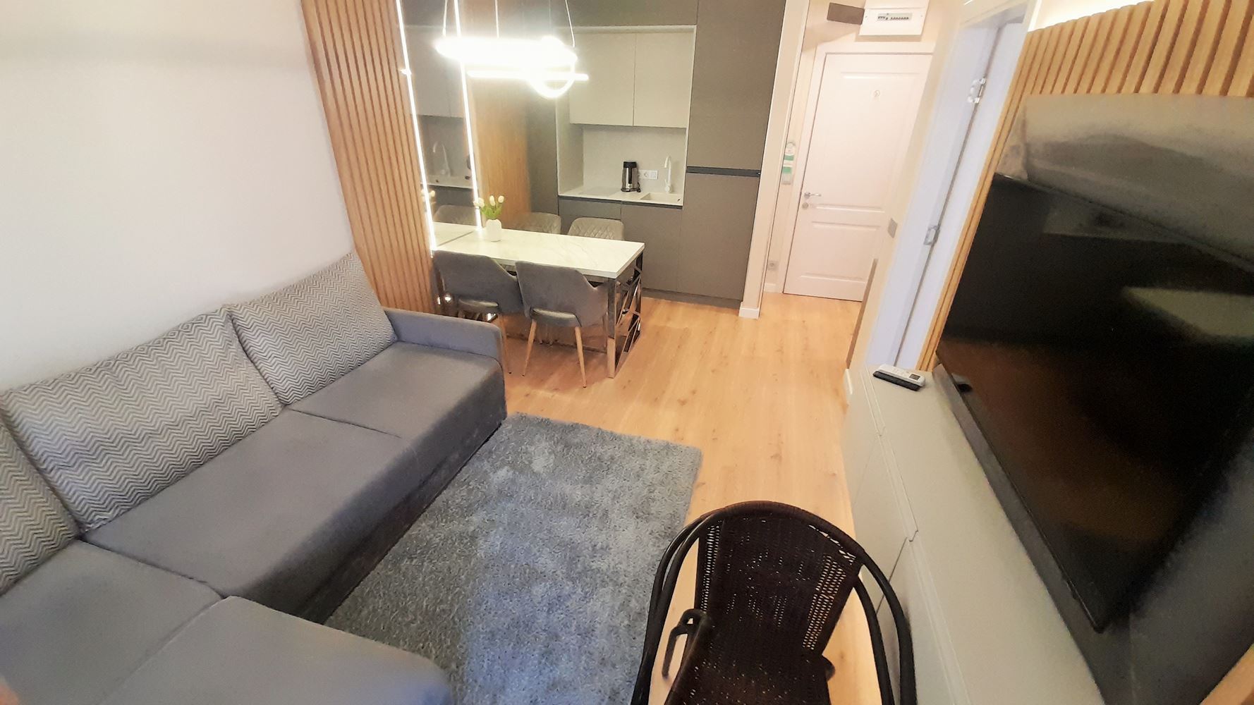 Apartmán s jednou ložnicí a výhledem na bazén v komplexu s působivou infrastrukturou ve Slunečném pobřeží