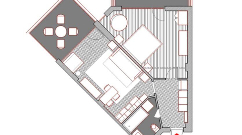 Dvoupokojový apartmán v první linii v Elenite s výhledem na moře a vysokým investičním potenciálem