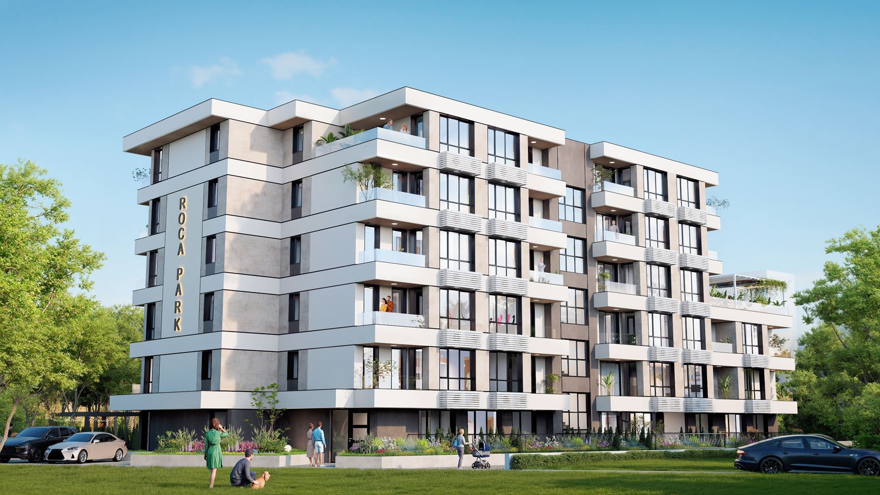 Moderní apartmán s jednou ložnicí v docházkové vzdálenosti od moře ve Slunečném pobřeží