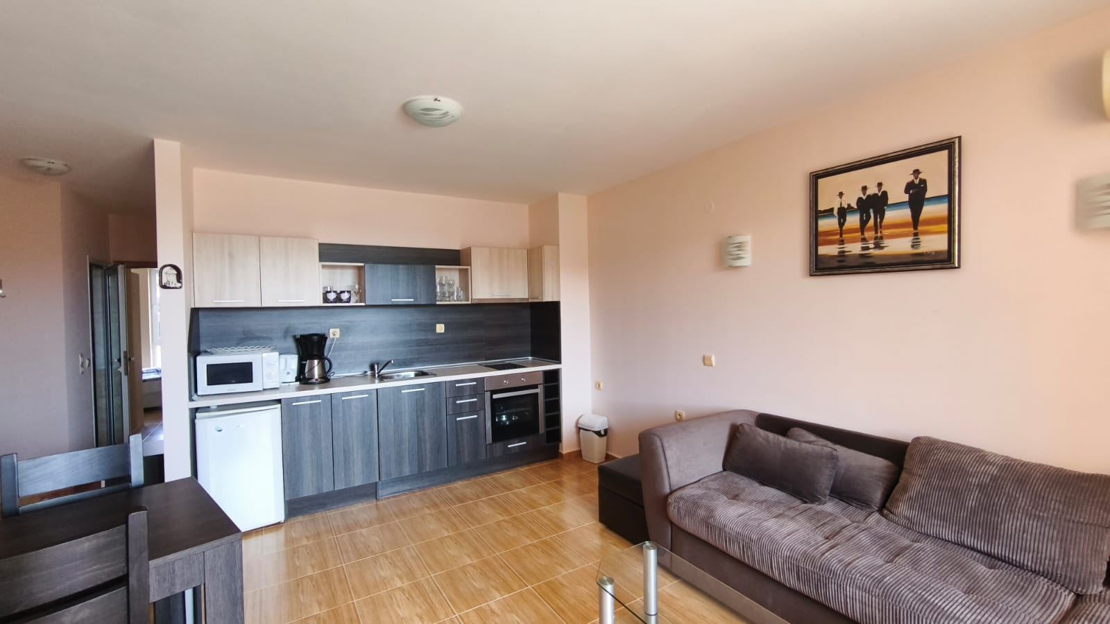 Prostorný apartmán se dvěma ložnicemi a výhledem na moře ve Sveti Vlas, 200 metrů od pláže