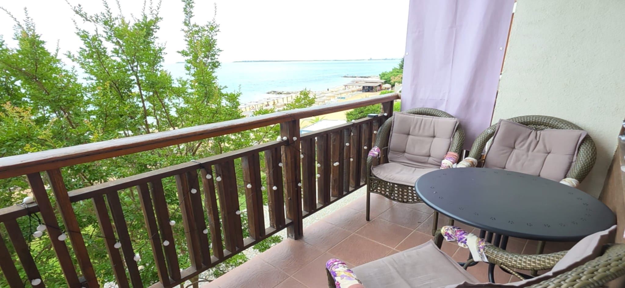 Apartmán s jednou ložnicí s čelním výhledem na moře na první linii ve Sveti Vlas